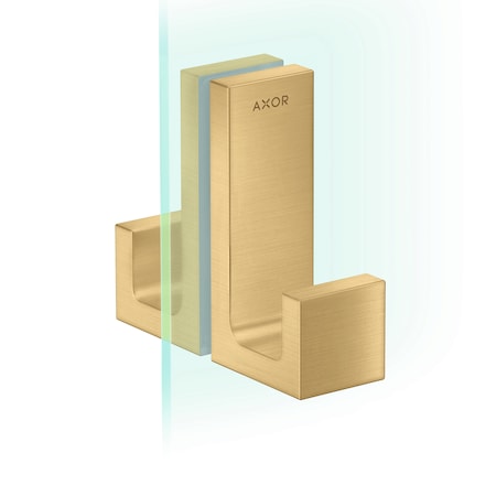 Axor Universal Rectangular Shower Door Handle in Brushed Gold Optic 42639250