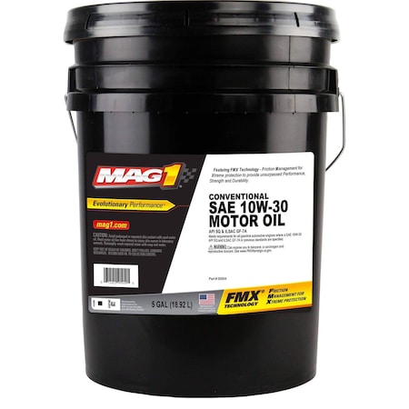 Mag 1 Engine Oil, 10W-30, Conventional, 5gal MAG00504