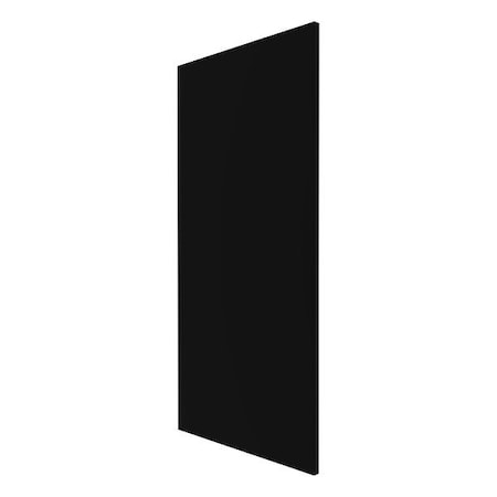 Hadrian Partition Door, Black, HDPE Solid Plastic X10024-211