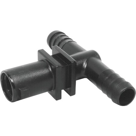 Green Leaf Y8231011 Dry Boom Nozzle Body Tee, 3/4 in, Quick x Hose Barb, 7 psi Pressure, EPDM Rubber Y8231011 2PK