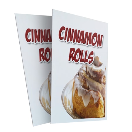Signmission Cinnamon Rolls, Plastic Signs Only 24 Inch x 36 Inch, Corrugated Plastic, 2PK CSB-2436-2PACK-Cinnamon Rolls