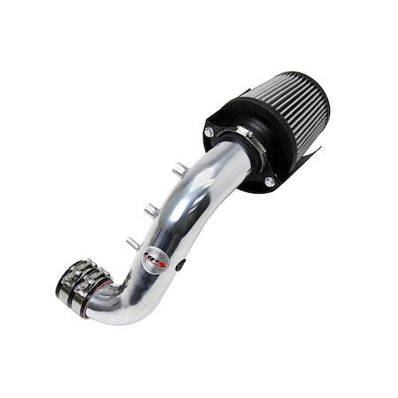Hps Performance Air Intake Kit with Heat Shield, Polished, 827-121P