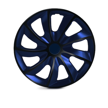 Altertrim 17 in Univ Hubcaps for steel whls , Snap-On, (Blk & Blue Lacq), 4PK CHB-5084-BBB-17