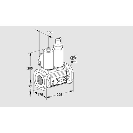Honeywell Kromschroder VLV, DBL SOLND, 65MM ISO FLG, VCS665F05NLW KS88204363