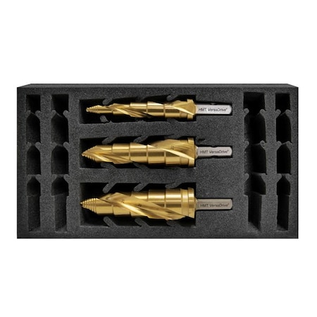 Versadrive TurboTip Impacta Step Cutter InsertFoam Set 9/16, 13/16, 1-1/16mm 506050-SET1