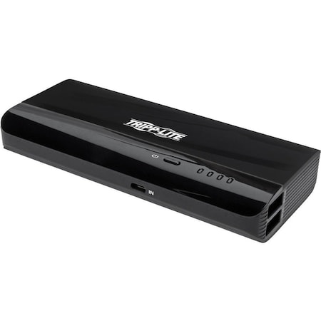 Tripp Lite USB Battery Charger Mobile Power Bank 10.4K mAh w/ Auto-Sensing UPB-10K4-S2U
