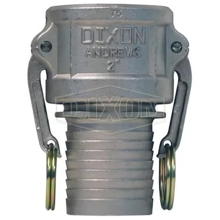 Dixon Type-C Cam and Groove Coupler, 3 in Nominal, Female Coupler x Hose Shank End Style, 316 SS, Domestic 300CNOSSS