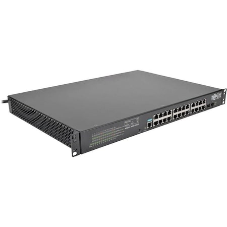 Tripp Lite Gigabit Ethernet Switch L2 Managed w/ 12-Outlet PDU 120V 24-Port NSS-G24D2