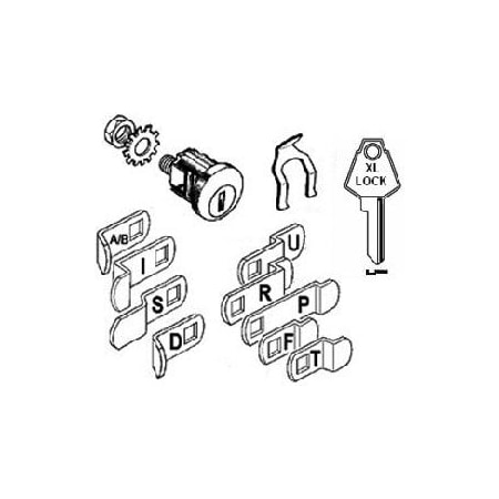 Pennlock Universal Mail Box Lock 9 Cams, XL2 Keyway XL231XL2