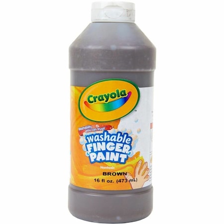 Crayola Washable Finger Paint, Brown CYO551316007