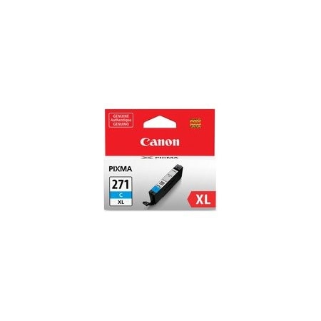 Canon CLI-271 Original High Yield Inkjet Ink Cartridge, Cyan CLI-271XLC