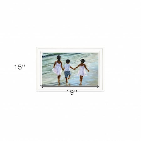 Homeroots Family and Friends 2 White Framed Print Wall Art 406557