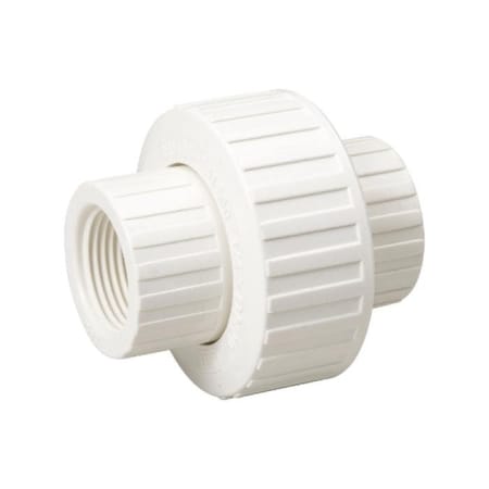 B & K UNION PVC WHITE TH 1-1/4 164-136HC