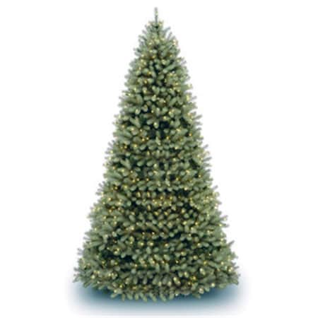 National Tree 12 ft. Feel-Real Downswept Douglas Hinged Tree with 1200 Clear Lights PEDD1-312-120