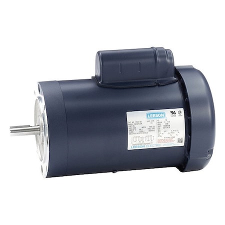 Leeson Capacitor-Start General Purpose Motor, 2 hp HP, 56C Frame, 115/208-230V AC Voltage 110421.00