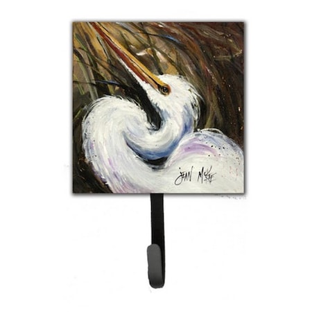 Carolines Treasures White Egret Leash and Key Holder JMK1214SH4