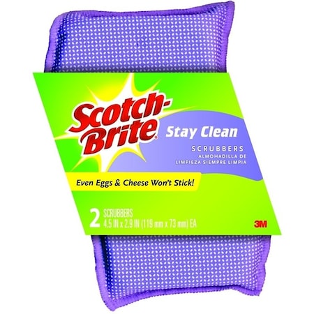 Scotch-Brite Clean Rinse Scrubber, 4-1/2 in L, 2.7 in W 202