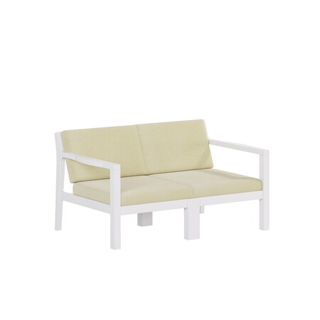 Polybird BREEZE DEEP SEAT LOVESEAT.     WHITE POLYBIRD P108-WT-CACA