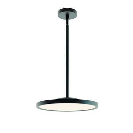 Afx Edge Round, LED Pendant, 16"W, 120- 277V, 2700K/3000K/3500K/4000K/5000K Adj. Color Temp, Black EGRP16LAJUDBK