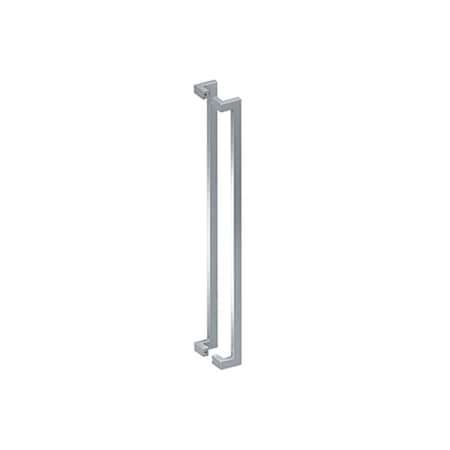 Deltana 48in Back to Back Modern Offset Door Pulls Satin Stainless Steel Finish SSPOBB48U32D