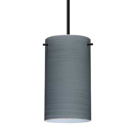 Besa Lighting Besa Stilo 7 Pendant, Titan, Black Finish, 1x 5W LED 1BT-4404TN-LED-BK