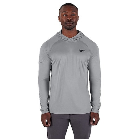 Milwaukee Tool Hoodie, L, Gray, Men's M550G-L