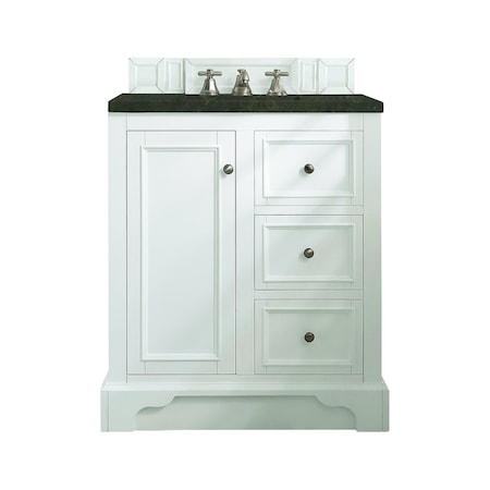 James Martin Vanities De Soto 30" Single Vanity, Bright White, w/ 3 CM Phantome Eclos Top 825-V30-BW-3PHT