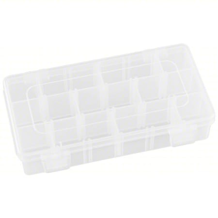 Flambeau Adjustable Compartment Box with 3 to 18 compartments, Plastic, 1 1/2 in H x 3-5/16 in W T2003