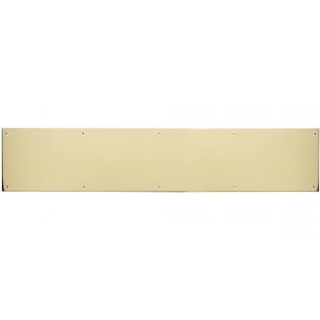 Brass Accents 6 in. x 40 in. Kick Plate Polished Brass-Aluminum Screw Mount A09-P0640-628