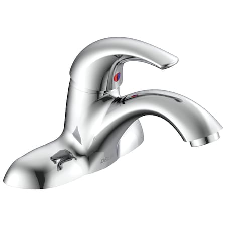 Delta Commercial 22C Single Handle Centerset Bathroom Faucet - Less Pop-Up In Chrome 22C141