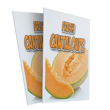 Signmission Fresh Cantaloupe, Plastic Signs Only 24 Inch x 36 Inch, Corrugated Plastic, 2PK CSB-2436-2PACK-Fresh Cantaloupe