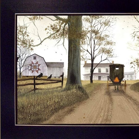 Homeroots Headin Home Black Framed Print Wall Art 415260