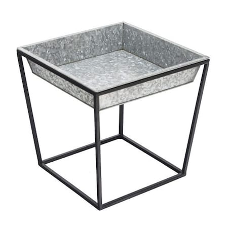 Achla Designs Achla Arne Stand with Galvanized Tray, Tall FB-45G3