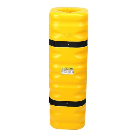 Zoro Select Column Protector, Yellow, HDPE, 6" dia 913NF0