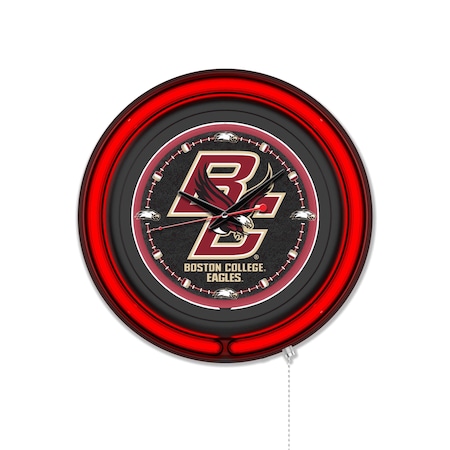 Holland Bar Stool Boston College 15 Double Neon Wall Clock Clk15BK
