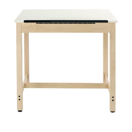 Diversified Spaces Rectangle Drafting Table, 42" W, 44" L, 39-3/4" H, HPL Top, Almond DT-30A