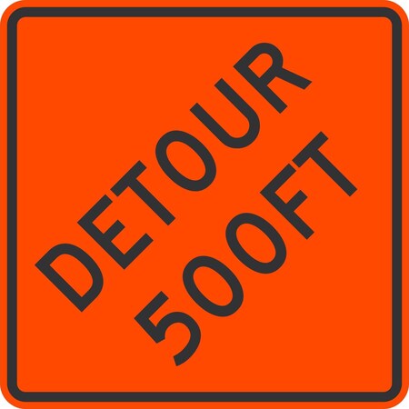 Lyle Detour 500FT, 36x36, Engineer Grade, Orange G-16091-EG_36x36