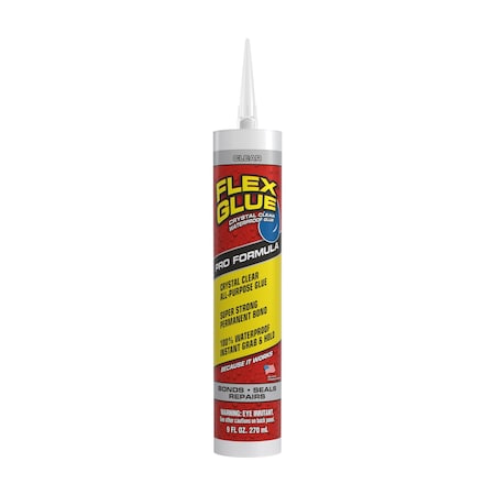 Flex Seal Flex Glue, Pro Formula, 9 oz, Dries Clear GFSCLRR09