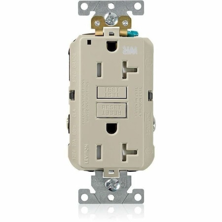 Leviton SmartlockPro GFCI 20A WR/TR/PI Ivory G5362-WTI