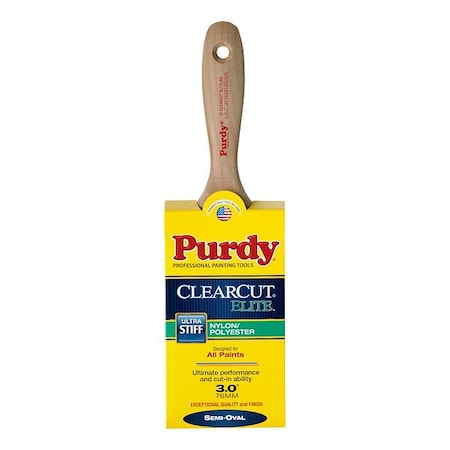 Purdy Nylon Paint Brush, 3 11/16 in L 144324830