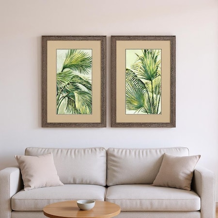 Homeroots Set Of Two Summer Breeze Brown Framed Wall Art, 2PK 649159