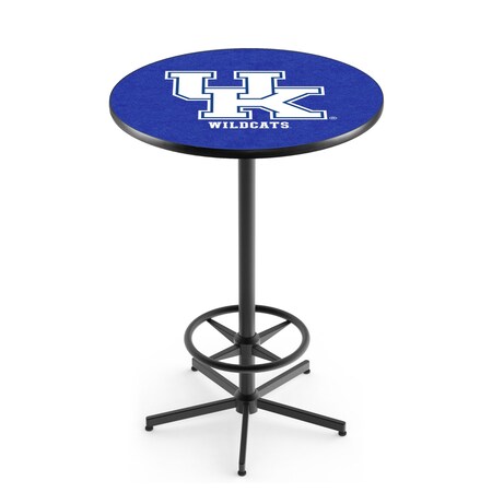 Holland Bar Stool Co 42" Black Kentucky "UK" Pub Table L216B4236UKY-UK