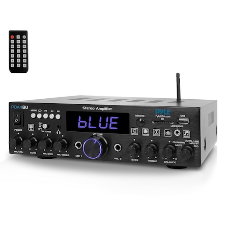 Pyle Pyle 200W Wireless Bluetooth Home Stereo Amplifier - Multi-Channel Receiver with Optical/USB/AUX PDA4BU