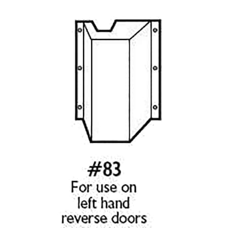 Don-Jo Vertical Rod Latch Protector, LHR, 6-3/4in by 10in Height, Satin Stainless Steel Finish 83-630