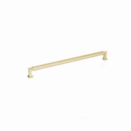 Schaub 12in Center to Center Haniburton Cabinet Pull Satin Brass Finish 481-SB