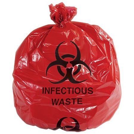 Bsc Preferred Infectious Waste Trash Liner - Red with ''Infectiou CL9005
