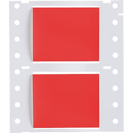 Brady PermaSleeve HX Heat Shrink Double Sided Wire Marking Sleeves, 1 in. Dia x 2 in. W, Red, Roll of 2500 2HX-1000-2-RD-J
