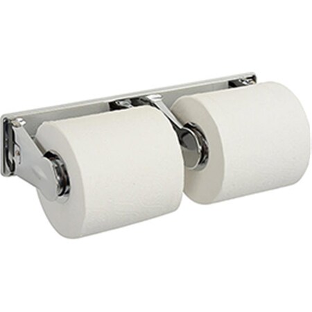 Bobrick Classic Series Vandal Resistant Double Tissue Dispenser, Stainless B489384