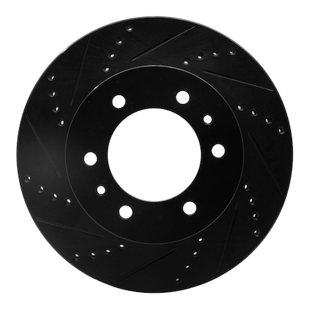 Dynamic Friction Co DFC Brake Rotor - Drilled and Slotted - Black 633-93000L