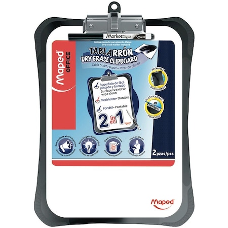 Maped Dry Erase Clipboard, 2PK 350210